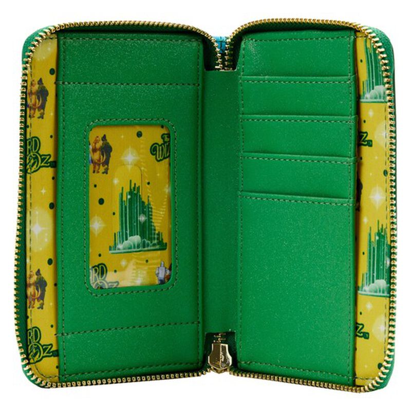Wizard of Oz Emerald City Zip Around Wallet, , hi-res image number 6