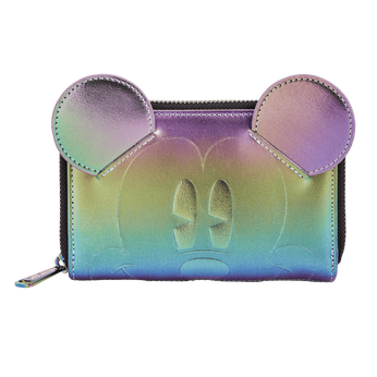 Mickey Mouse Exclusive Oil Slick Iridescent Cosplay Zip Around Wallet, Image 1