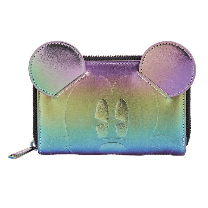 Mickey Mouse Exclusive Oil Slick Iridescent Cosplay Zip Around Wallet, , hi-res view 1
