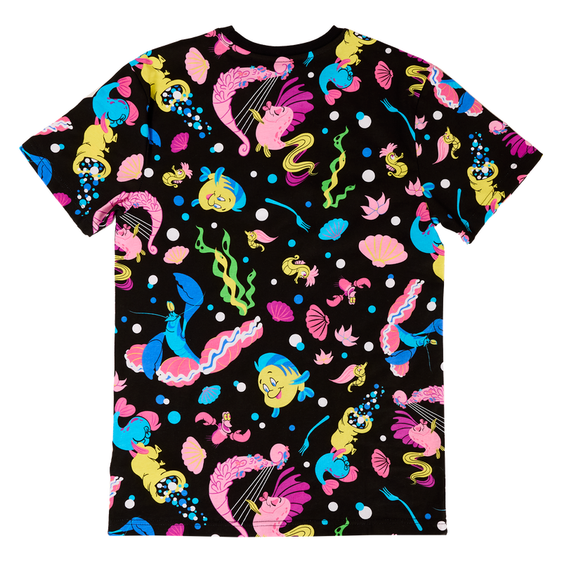 【LOUNGEFLY】★Tシャツ★ The Little Mermaid Print Unisex Tee The Little Mermaid 35th Anniversary Life is the Bubbles All