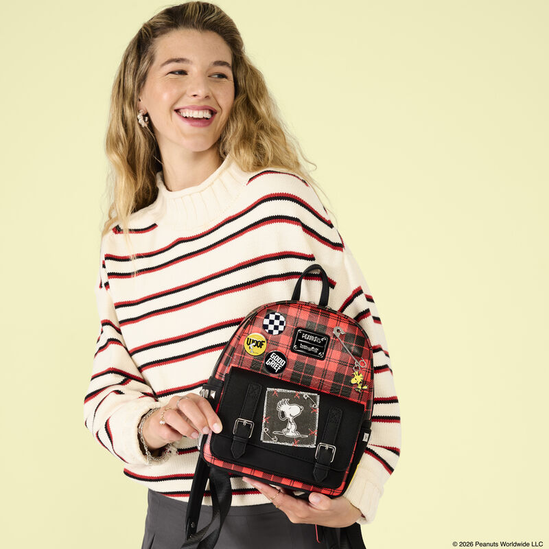 Peanuts Punk Snoopy Grunge Mini Backpack, , hi-res view 2