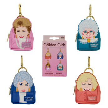 The Golden Girls Mystery Mini Backpack Keychain Charm, Image 1