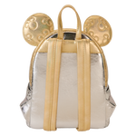 Minnie Mouse Exclusive Metallic Gold & Silver Quilted Mini Backpack, , hi-res view 6