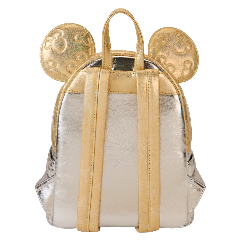 Minnie Mouse Exclusive Metallic Gold & Silver Quilted Mini Backpack, , hi-res view 6