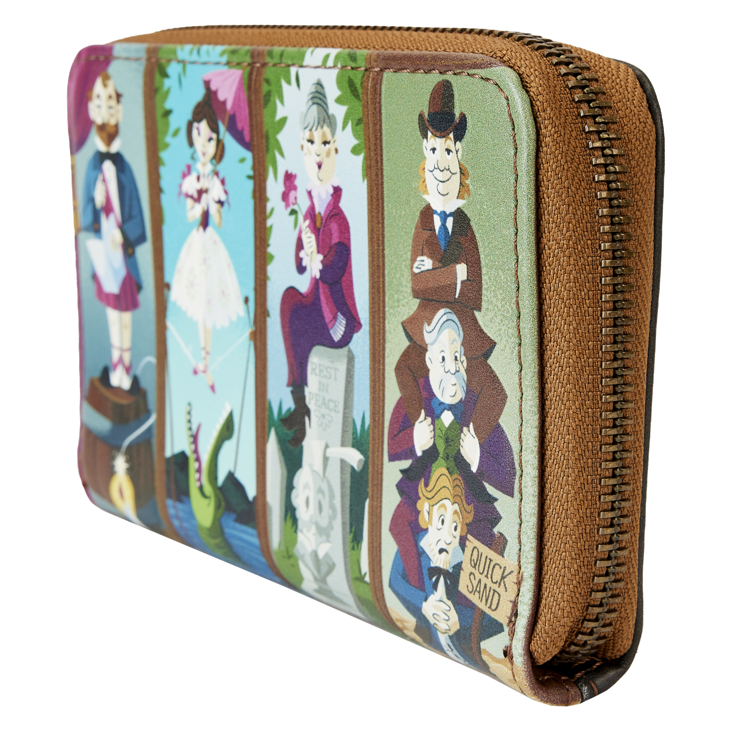 WDWA2666-LFDISNEYHAUNTEDMANSIONPORTRAITSZIPAROUNDWALLET3360SIDE