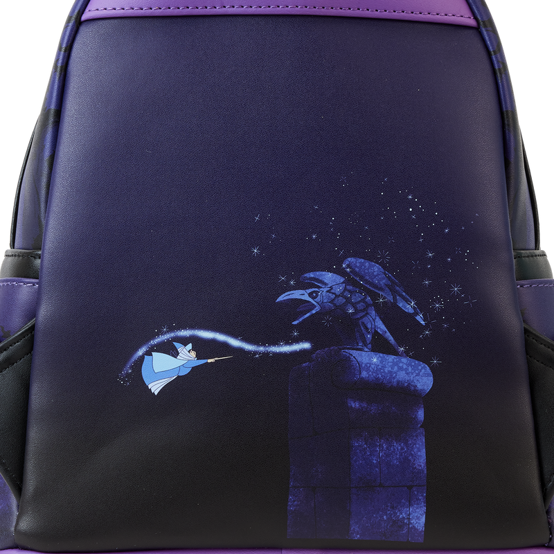 Loungefly Disney Sleeping Beauty Maleficent Glow-in-the-Dark Horns Mini Backpack