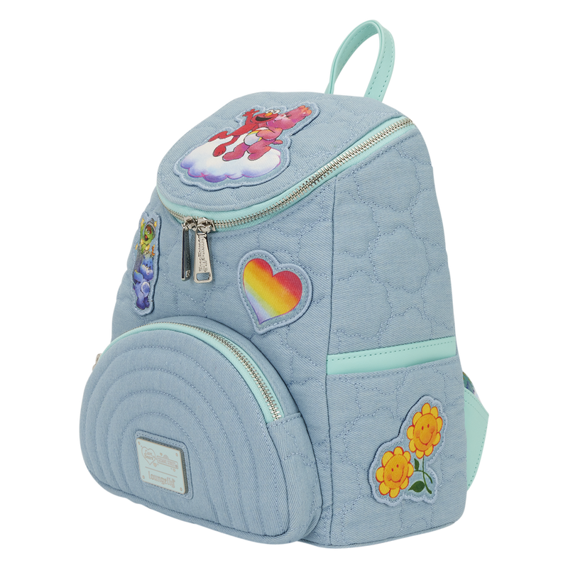 Care Bears x Sesame Street Denim Mini Backpack with Coin Bag, , hi-res view 4