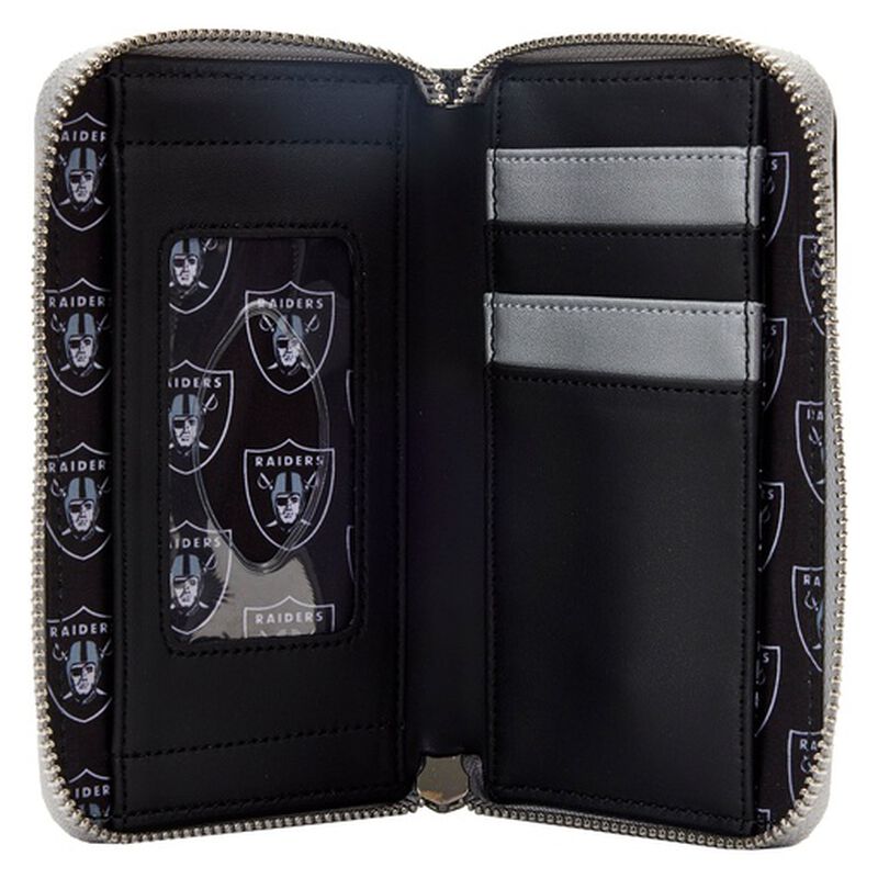 NFL Las Vegas Raiders Patches Zip Around Wallet, , hi-res image number 4