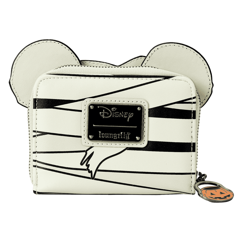 Mickey Mouse Mummy Cosplay Glow Zip Around Wallet, , hi-res view 3