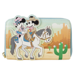 Western Mickey & Minnie Zip Around Wallet, , hi-res view 1