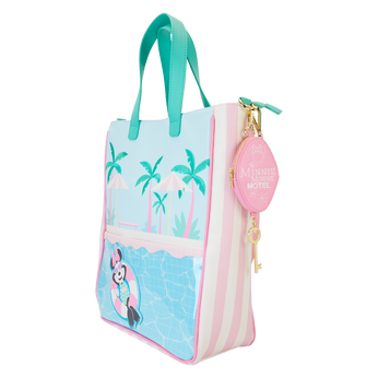 Minnie Mouse Vacation Style Poolside Tote Bag with Coin Bag, Image 2