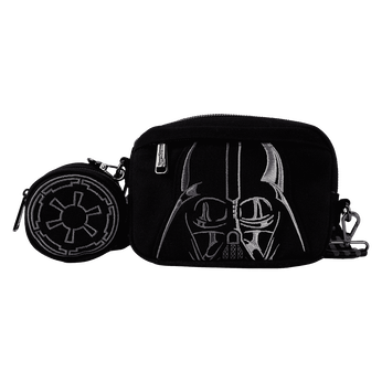 Star Wars Darth Vader Canvas Sling Crossbody Bag with Coin Bag, Image 1