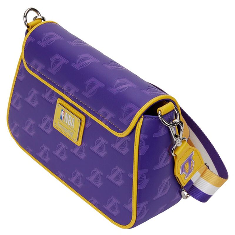 NBA Los Angeles Lakers Logo Crossbody Bag, , hi-res view 5