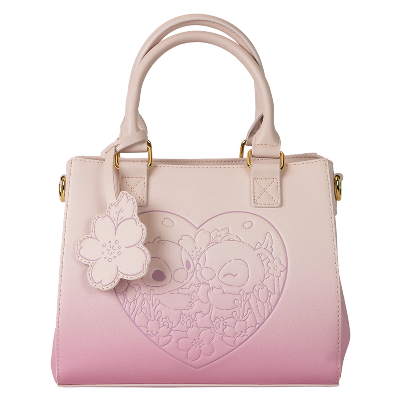 Stitch & Angel Cherry Blossom Heart Crossbody Bag, , hi-res view 1