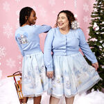 Stitch Shoppe Mickey & Friends Winter Snow Tulle Overlay Skirt, , hi-res view 3