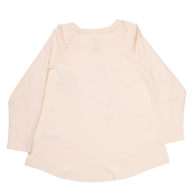 Minnie Mouse Lace Detail Raglan Tee, , hi-res view 3