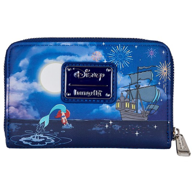 The Little Mermaid Ariel Fireworks Glow in the Dark Zip Around Wallet, , hi-res view 5