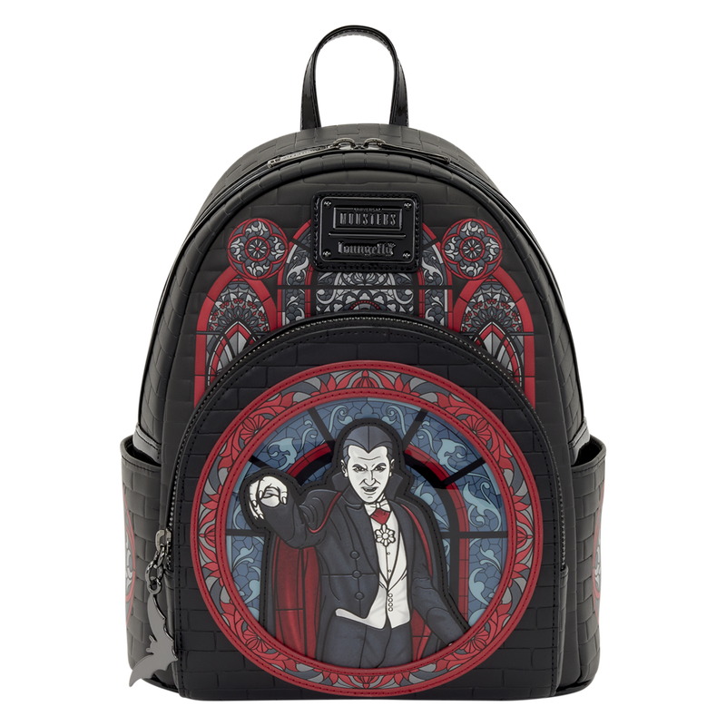Universal Monsters Dracula Stained Glass Mini Backpack, , hi-res view 1