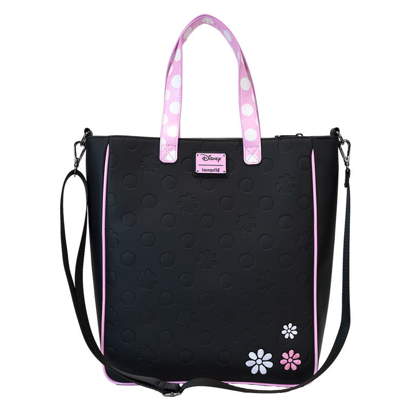 Minnie Mouse Floral Rock The Dots Tote Crossbody Bag With Coin Bag, , hi-res view 6