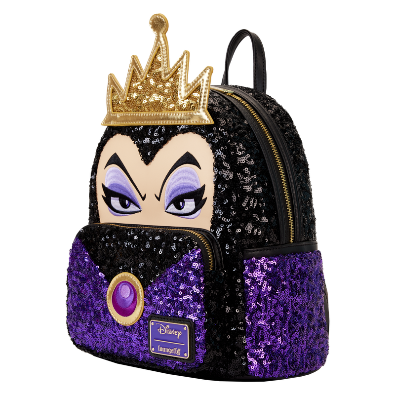 Snow White Evil Queen Exclusive Sequin Cosplay Mini Backpack, , hi-res view 4