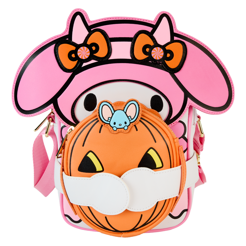 Sanrio My Melody Pumpkin Crossbuddies® Cosplay Crossbody Bag with Coin Bag, , hi-res view 1