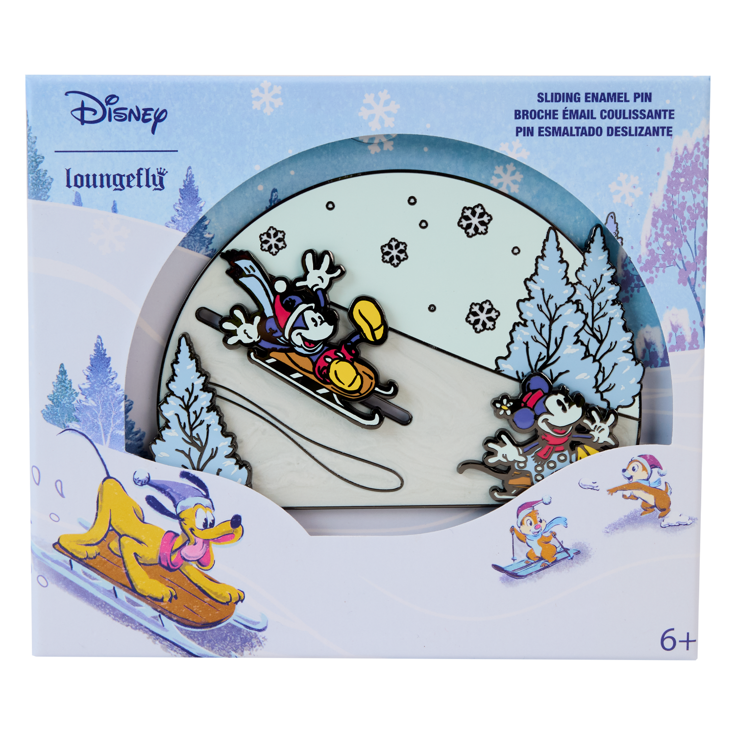 Disney ミッキーマウス WINTER ピンバッジ スノーボード 【公式通販】