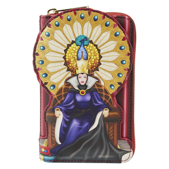 Snow White Evil Queen Throne Zip Around Wallet, Image 1