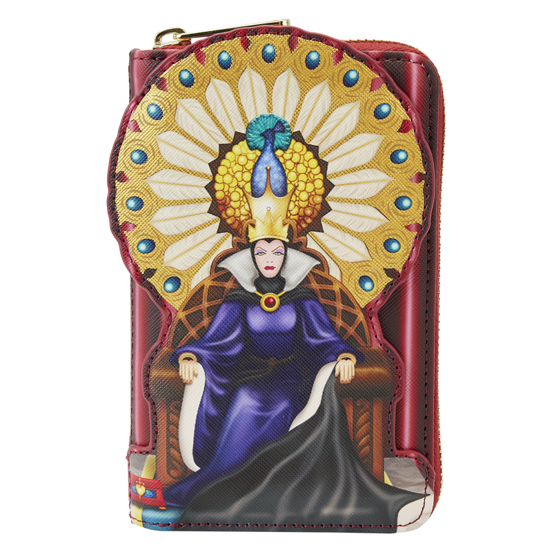 Snow White Evil Queen Throne Zip Around Wallet, , hi-res view 1