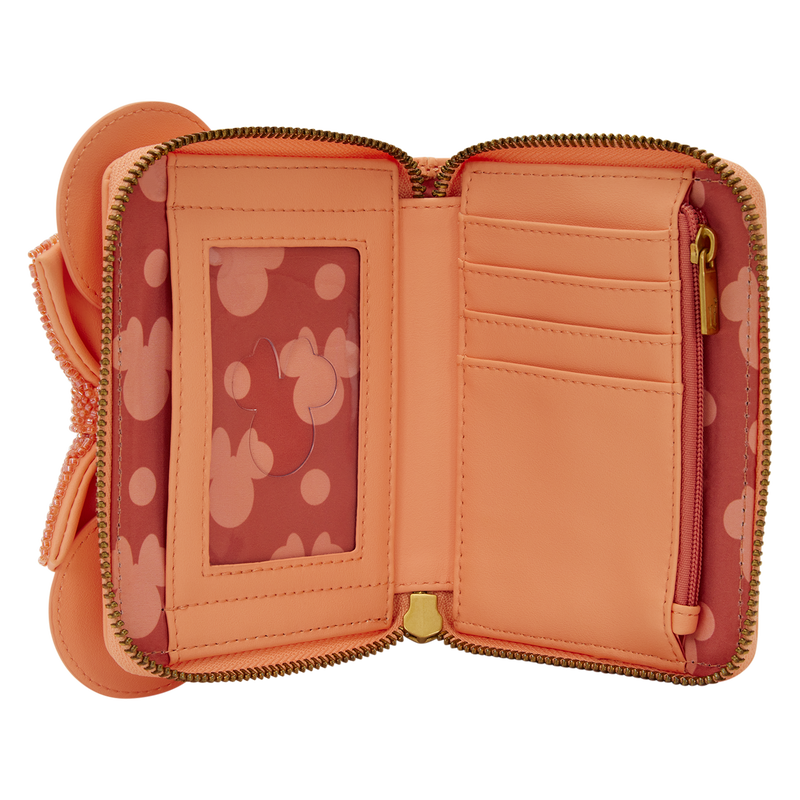 Minnie Mouse Exclusive Coral Zip Around Wallet, , hi-res view 4