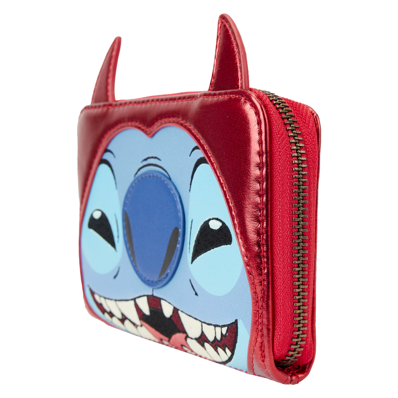 Stitch Devil Cosplay Zip Around Wallet, , hi-res view 3