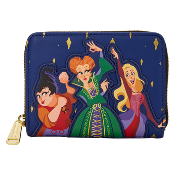 Hocus Pocus Sanderson Sisters Night Sky Zip Around Wallet, Image 1