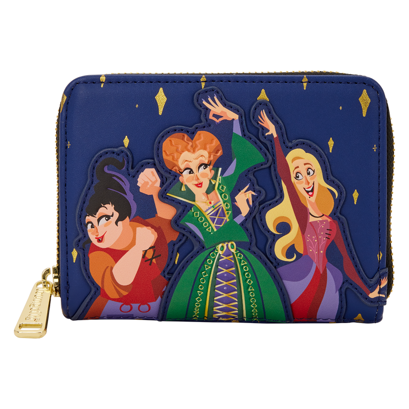 Hocus Pocus Sanderson Sisters Night Sky Zip Around Wallet, , hi-res view 1