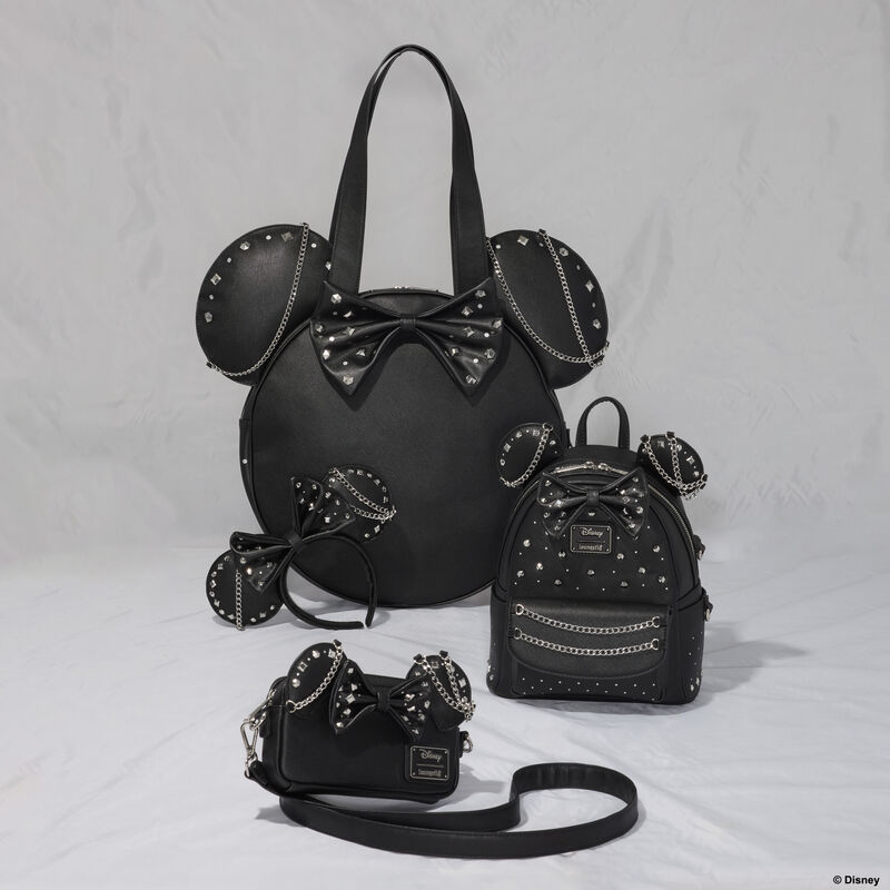 Minnie Mouse Studs & Chains Oversized Figural Tote Bag, , hi-res view 7