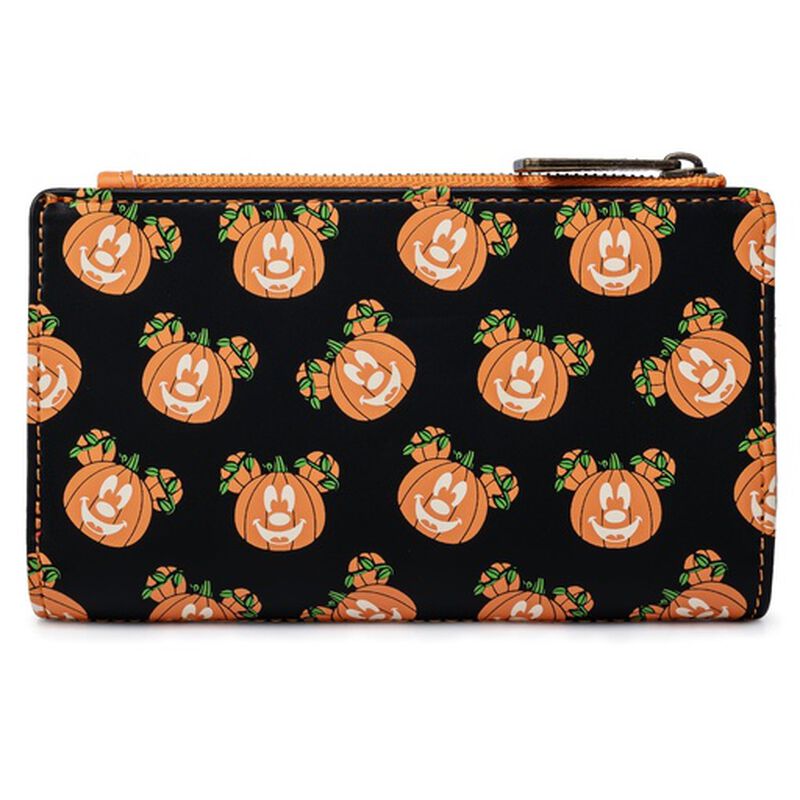 Disney Mickey-O-Lantern Glow in the Dark Flap Wallet, , hi-res view 1