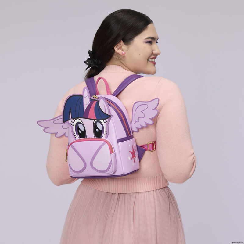 My Little Pony Twilight Sparkle Cosplay Glitter Mini Backpack LFlifestyle1 view 2
