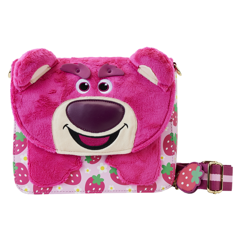 Toy Story Lotso Plush Berry Strap Crossbody Bag, , hi-res view 3