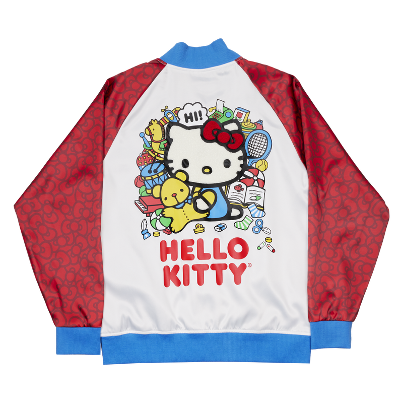 【LOUNGEFLY】★ジャケット★ Sanrio Hello Kitty Bomber Jacket Sanrio Hello Kitty 50th Anniversary Unisex Bomber Jacket