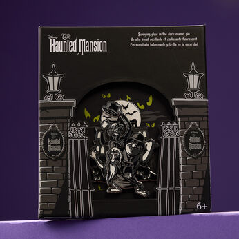 The Haunted Mansion Hitchhiking Ghosts Glow 3" Collector Box Sliding Pin, Image 2