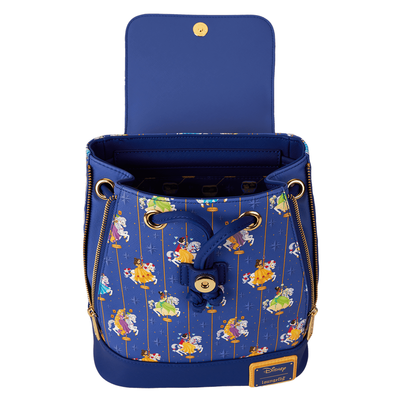 Disney Princess Carousel All-Over Print Drawstring Mini Backpack, , hi-res view 7