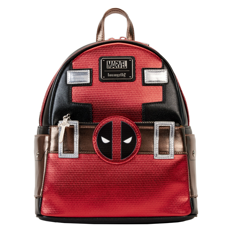 Marvel Metallic Deadpool Cosplay Mini Backpack, , hi-res view 1