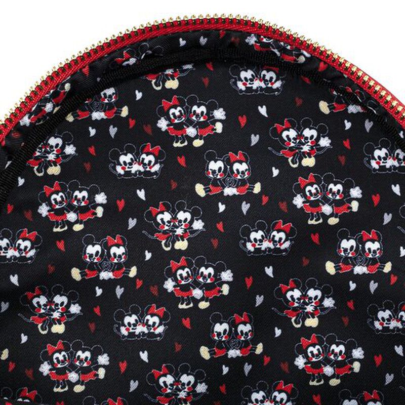 Disney Mickey & Minnie Mouse Love Heart AOP Mini Backpack, , hi-res view 3