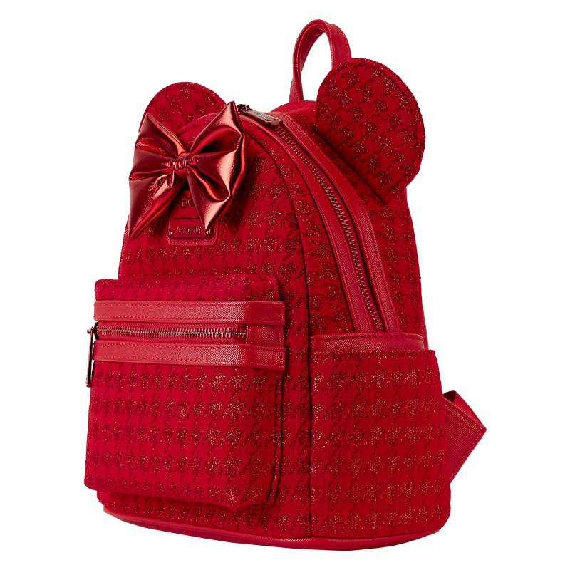 Minnie Mouse Exclusive Red Glitter Tonal Mini Backpack, , hi-res view 4