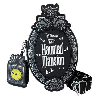 The Haunted Mansion Plaque Glow Crossbody Bag With Coin Bag, Image 1