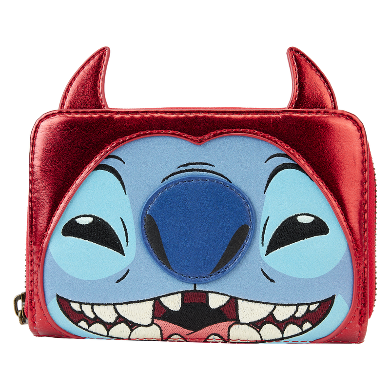 Stitch Devil Cosplay Zip Around Wallet, , hi-res view 1