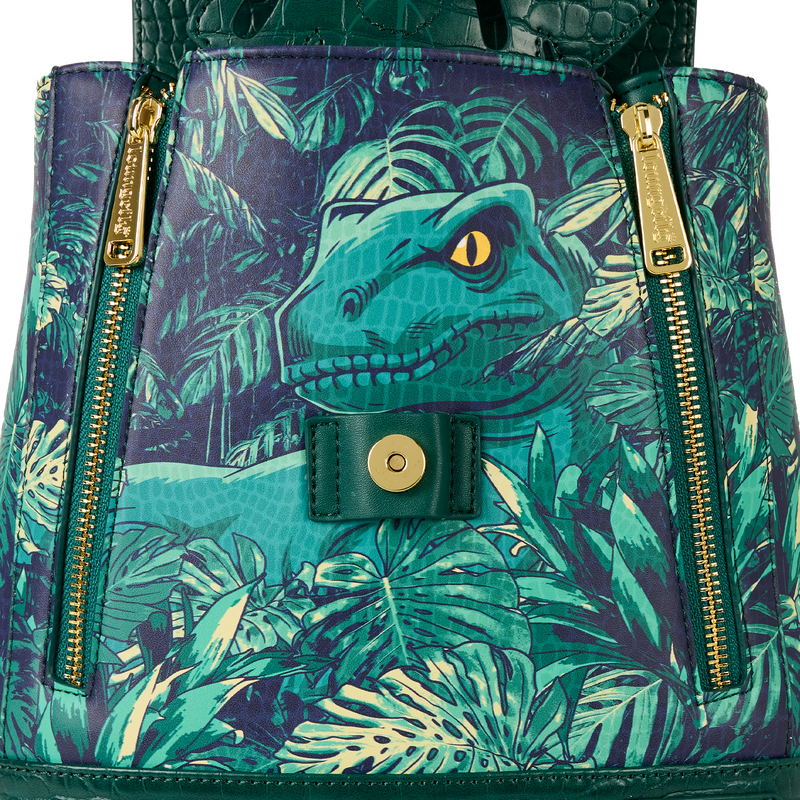 Jurassic World Jungle Velociraptor Glow Drawstring Mini Backpack, , hi-res view 5