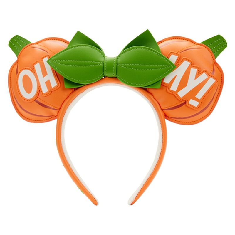 Minnie Mouse "Oh My!" Pumpkin Glow Ear Headband, , hi-res view 1