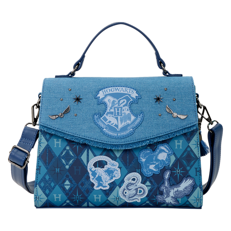 Harry Potter Hogwarts Denim Crossbody Bag, , hi-res view 1