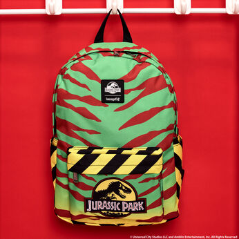 Jurassic Park Tour Vehicle Print Nylon Full-Size Backpack, Image 2
