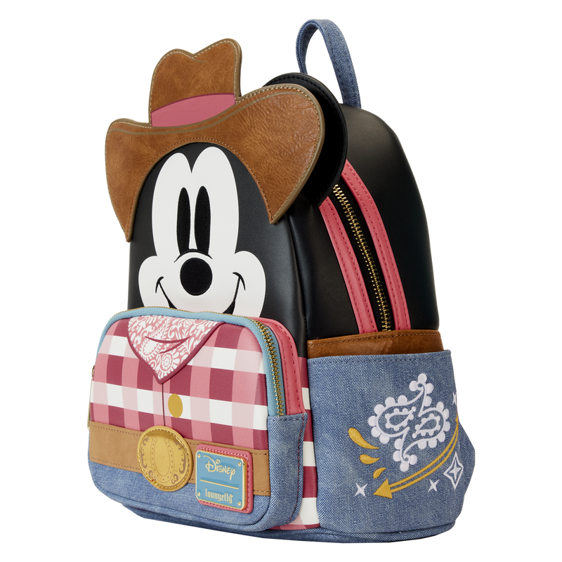 【Loungefly】Disney カウガール Western ミニー バックパック Western Mickey Mouse Cosplay Mini Backpack | Loungefly