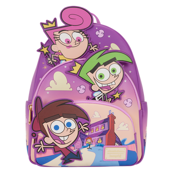 The Fairly OddParents Exclusive Triple Pocket Glow Mini Backpack, Image 1